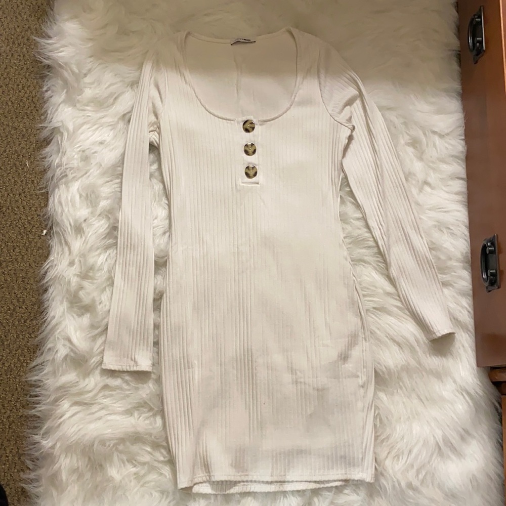 White button dress